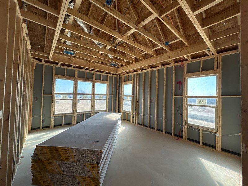 In-progress construction of a new home in Creekview Addition, Van Alstyne, TX (Image 7).