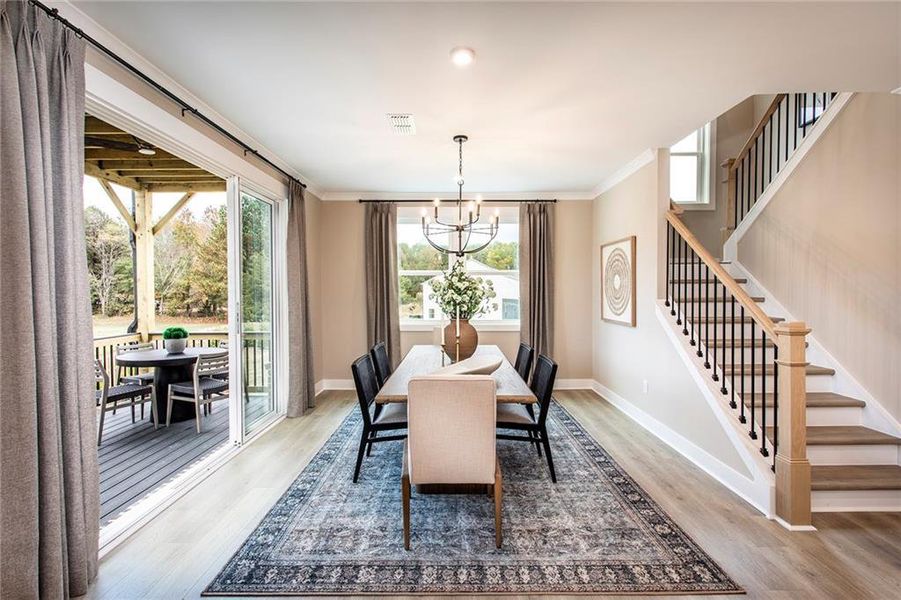 Furnished interior view inside a new home in Hopewell Reserve, Cumming (Image 25).