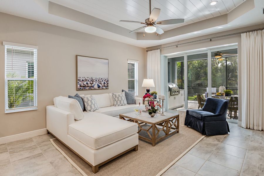 Representative furnished interior of a home built from the Dream 2 by Neal Communities in Palmera, Venice (Image 6).