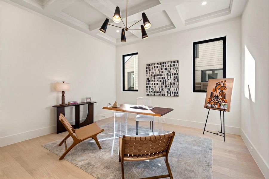 Furnished interior view inside a new home in , Dallas (Image 12).