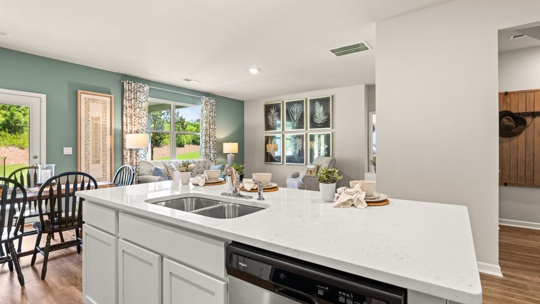 Representative furnished interior of a home built from the Elle by D.R. Horton in The Preserve at Agricultural Village, Perry (Image 13).