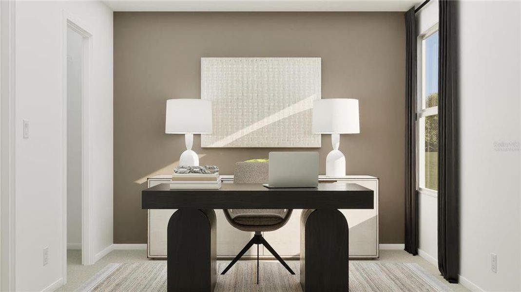 Furnished interior view inside a new home in Crosswinds, Haines City (Image 4).