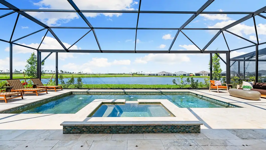 Representative exterior details of a home built from the Cresta by Taylor Morrison in Skye Ranch Community Group Page, Sarasota (Image 3).