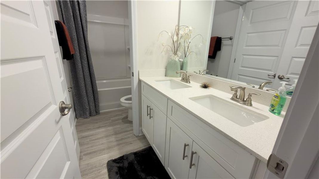 Furnished interior view inside a new home in Habersham Meadows, Demorest (Image 37).