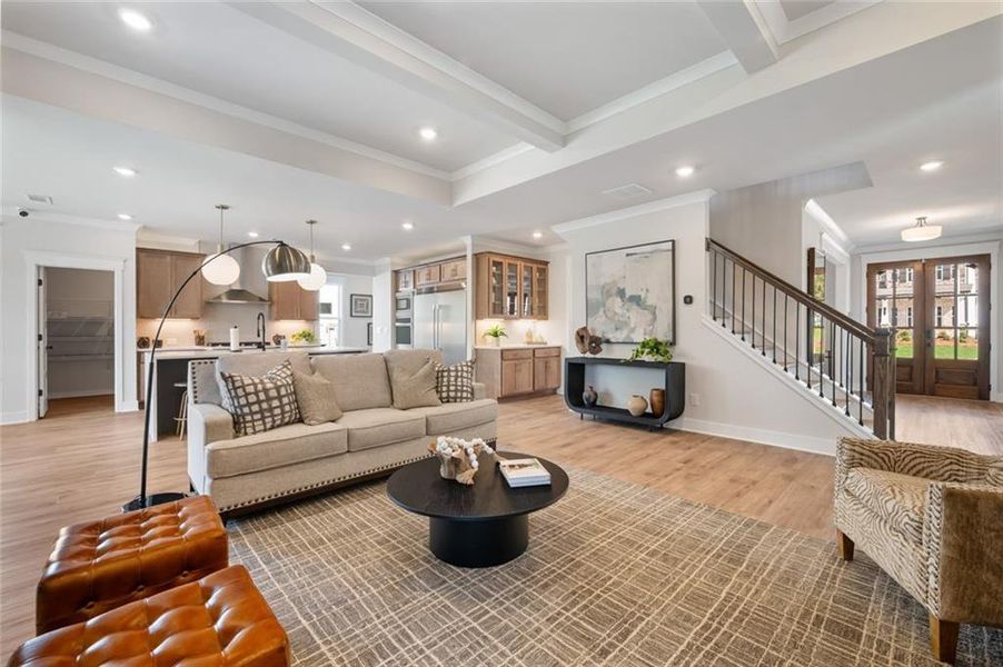 Furnished interior view inside a new home in Rosewood Lake Estates, Hoschton (Image 49).