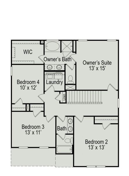 2D floor plan layout of this home in Fulshear Lakes, Fulshear, TX (Image 2). 2D floor plan layout of this home in Fulshear Lakes, Fulshear, TX (Image 2).