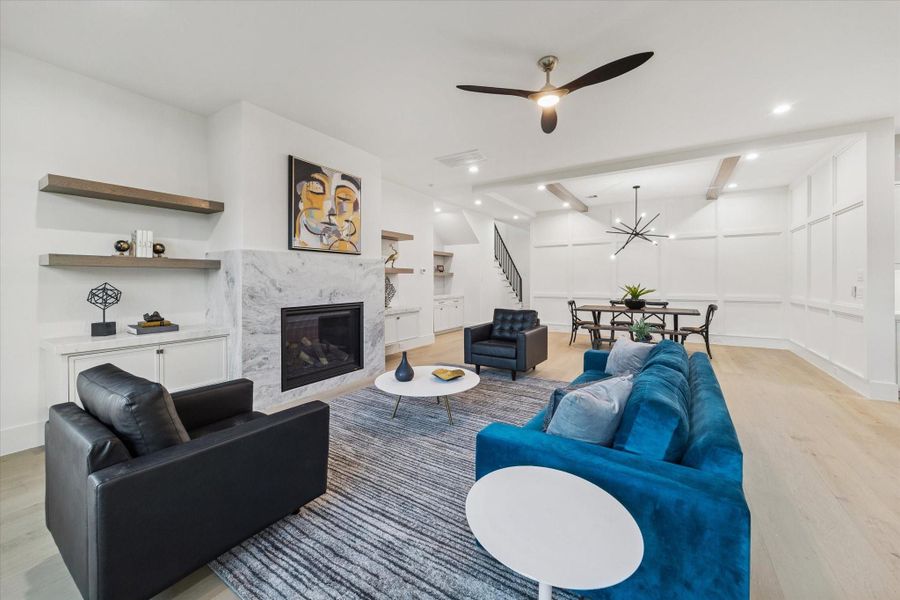 Furnished interior view inside a new home in , Houston (Image 12).