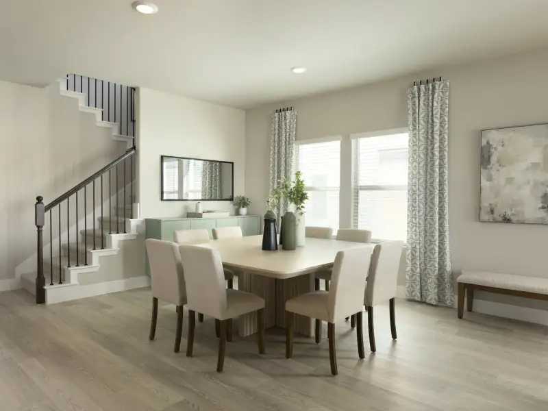 Furnished interior view inside a new home in Eastridge - Signature Series, McKinney (Image 3). Furnished interior view inside a new home in Eastridge - Signature Series, McKinney (Image 3).