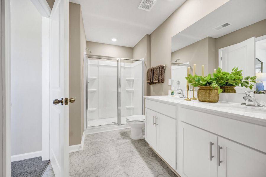 Furnished interior view inside a new home in The Park at Wilkinson, Orangeburg (Image 24).