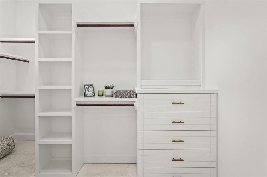 Enjoy a large walk-in closet in the primary suite.