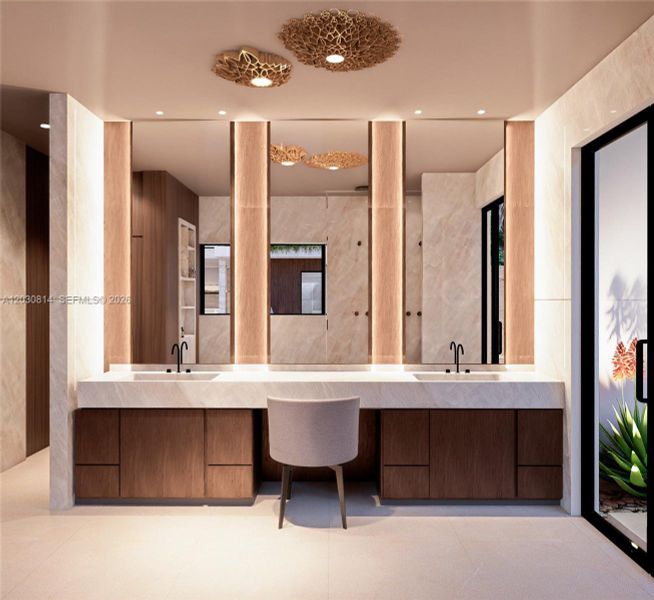 Furnished interior view inside a new home in , Pinecrest (Image 9). Furnished interior view inside a new home in , Pinecrest (Image 9).