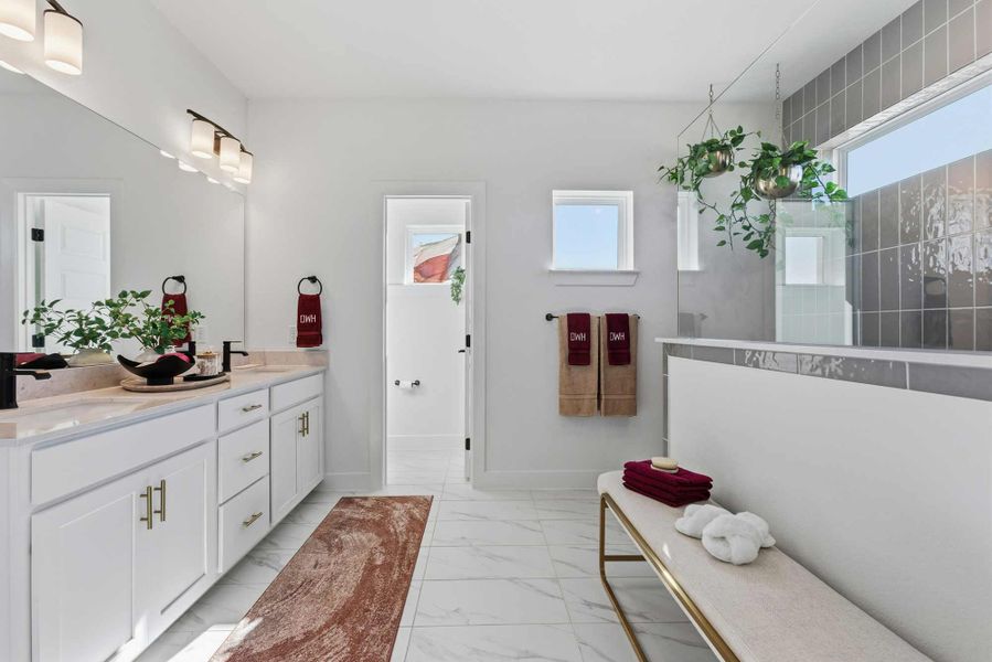 Representative furnished interior of a home built from the The Alderwood by David Weekley Homes in Easton Park – Nelson Village - Haven Series, Austin (Image 4).