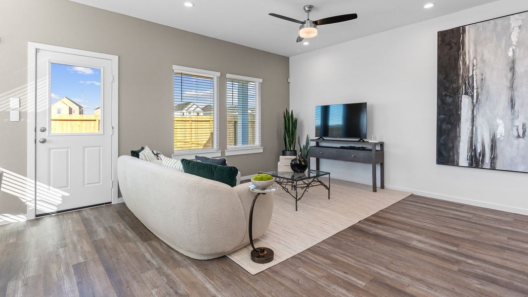 Furnished interior view inside a new home in Legacy Village, Houston (Image 2).