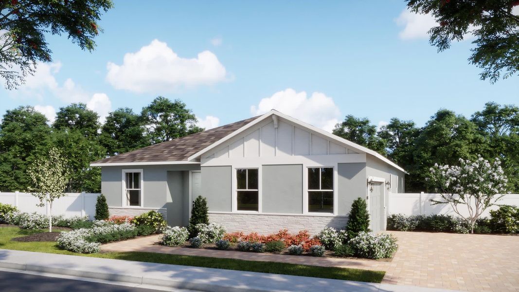 Florida Vernacular Elevation - Miles at Brack Ranch in St. Cloud, FL by Landsea Homes