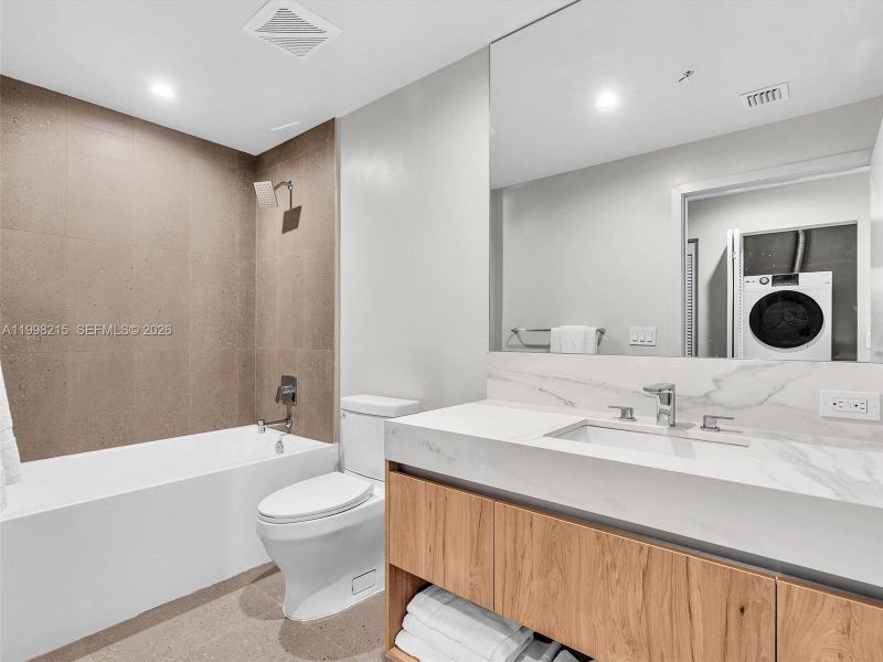 Furnished interior view inside a new home in , Miami (Image 14).