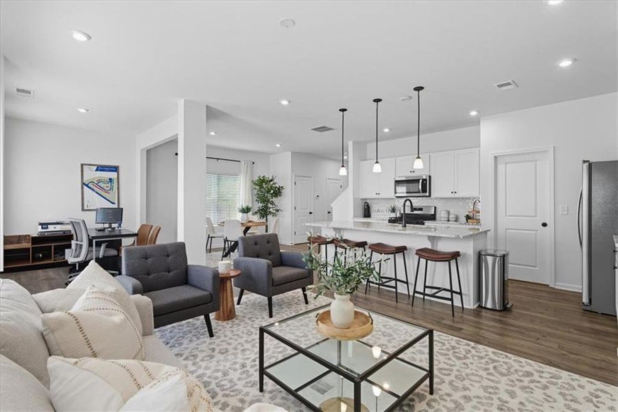 Furnished interior view inside a new home in Park Center Pointe, Austell (Image 7).