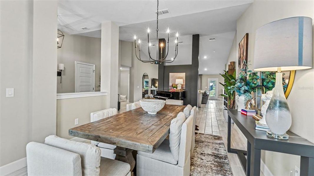 Furnished interior view inside a new home in Lake Juliana Estates, Auburndale (Image 32).