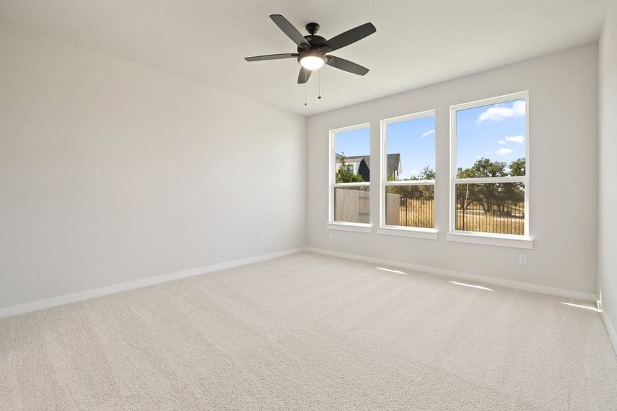 Spacious, unfurnished interior of a new home in Terrace Collection at Lariat, Liberty Hill (Image 31). Spacious, unfurnished interior of a new home in Terrace Collection at Lariat, Liberty Hill (Image 31).