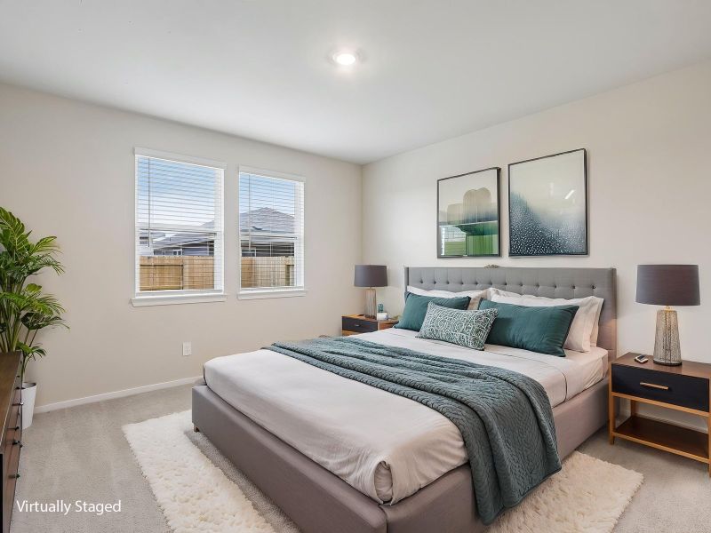 Furnished interior view inside a new home in Riviera Pines - Traditional Series, Huffman (Image 6).