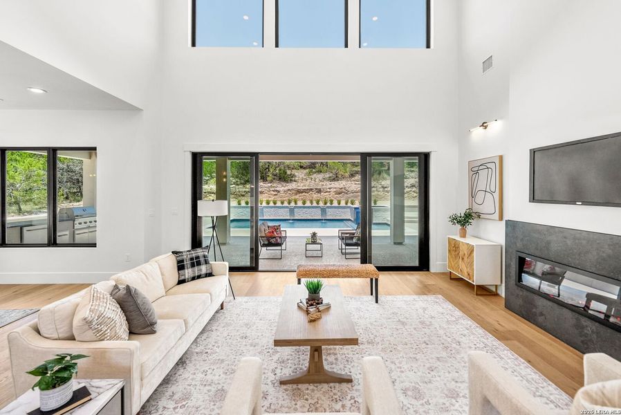 Furnished interior view inside a new home in , Boerne (Image 44).