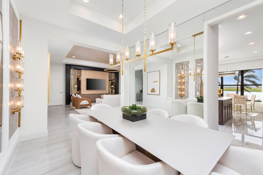 Representative furnished interior of a home built from the Caroline by GL Homes in Valencia Parc at Riverland, Port St. Lucie (Image 12).