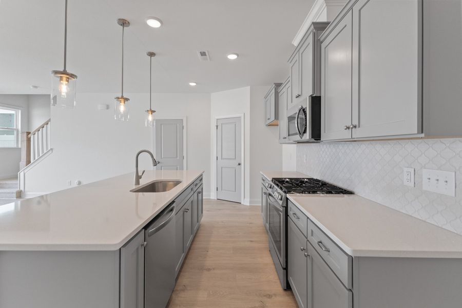 Representative furnished interior of a home built from the The Hemlock by RobuckHomes in Kennebec Crossing, Angier (Image 83).