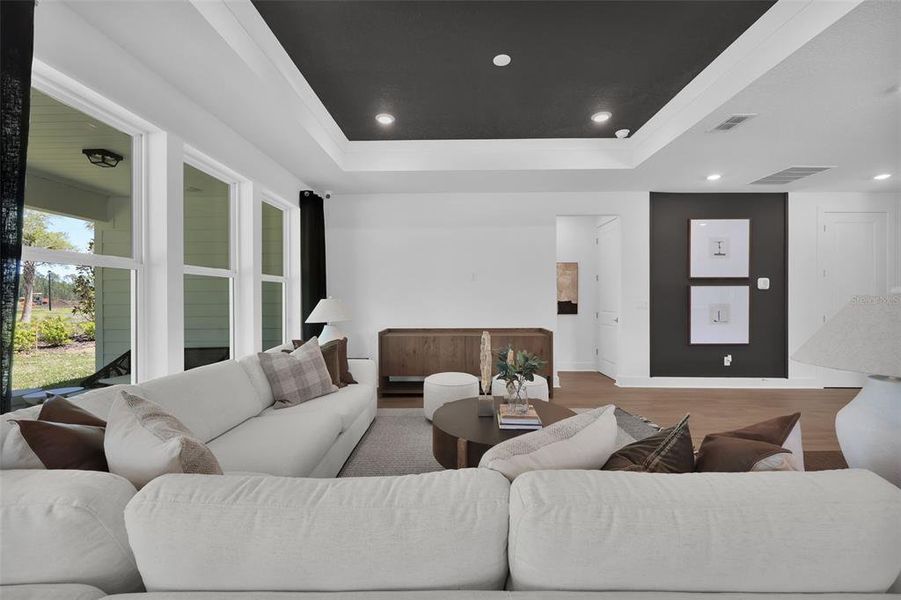 Furnished interior view inside a new home in Lakeview Estates, Palm Coast (Image 26). Furnished interior view inside a new home in Lakeview Estates, Palm Coast (Image 26).