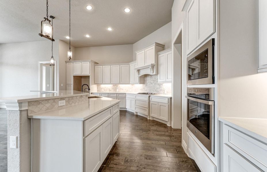 Furnished interior view inside a new home in The Woodlands Hills 65′, Willis (Image 8).