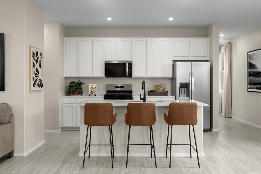 Representative furnished interior of a home built from the 1727 by KB Home in Mandarina Reserve, Marana (Image 7).