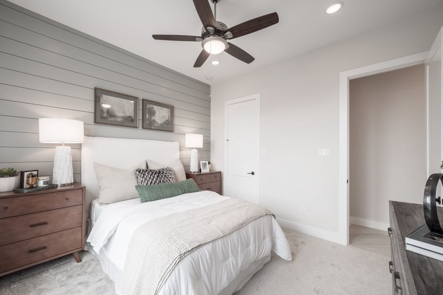 Representative furnished interior of a home built from the Carignan by Tri Pointe Homes in Dunham Pointe, Cypress (Image 61).