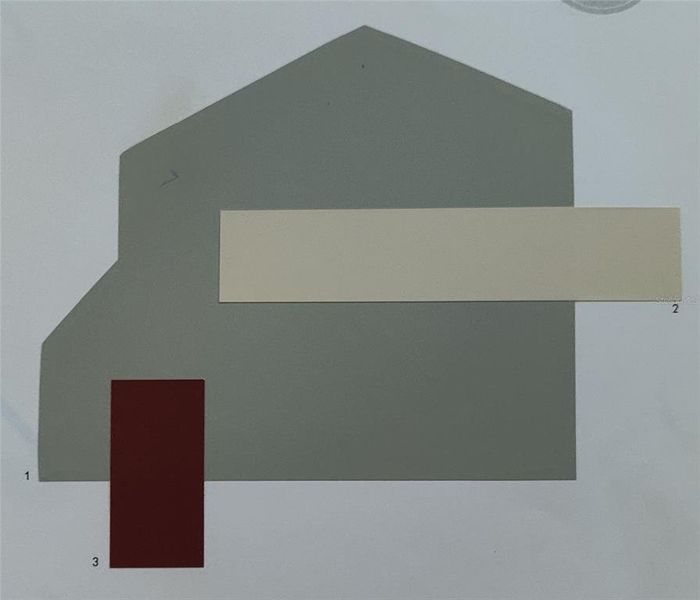 Sample of building materials used in homes in Sunset Landing, Spring Hill (Image 4).