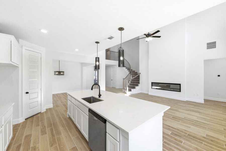 Furnished interior view inside a new home in The Colony, Bastrop (Image 11).