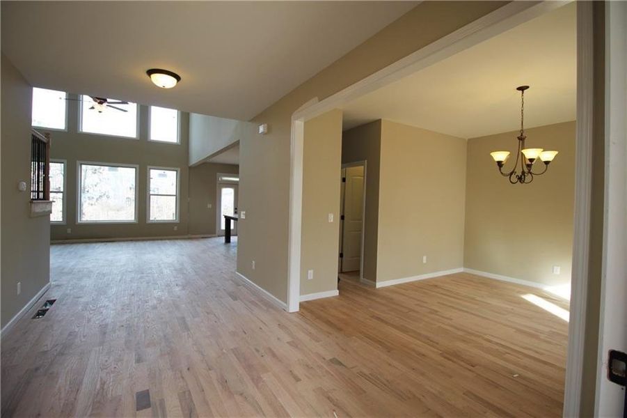 Representative unfurnished interior of a home built from the The Hayden by Bamford and Company in Rowland Springs, Cartersville (Image 12).