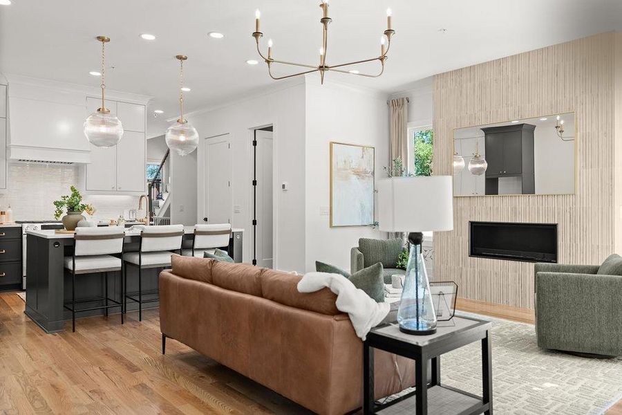 Furnished interior view inside a new home in The Carlyle, Marietta (Image 19).