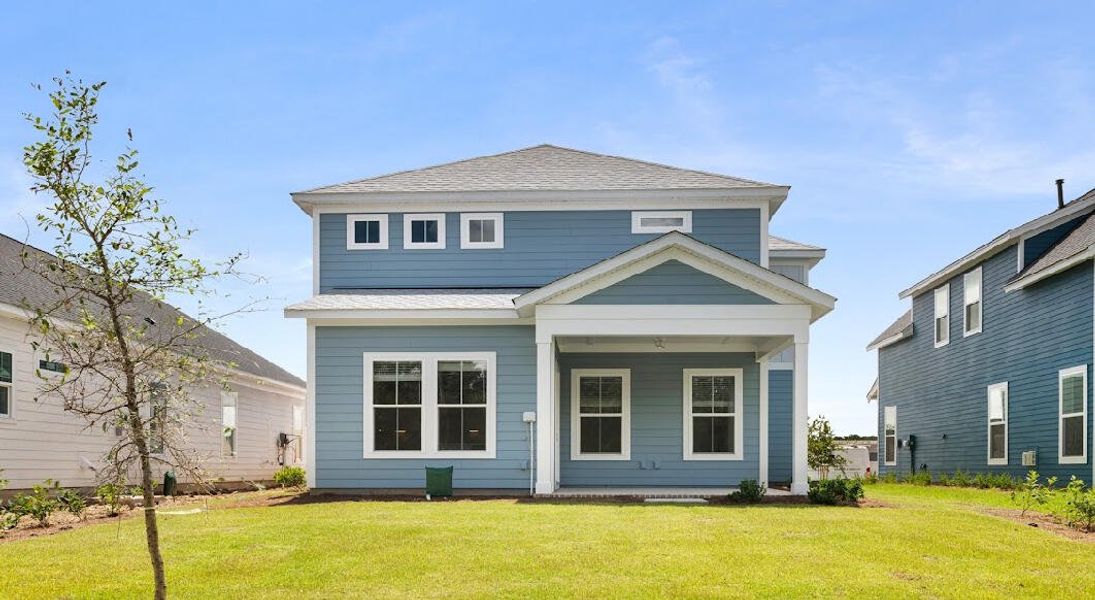 Front exterior of a new home in Midtown at Nexton, Summerville, SC, highlighting curb appeal (Image 2).