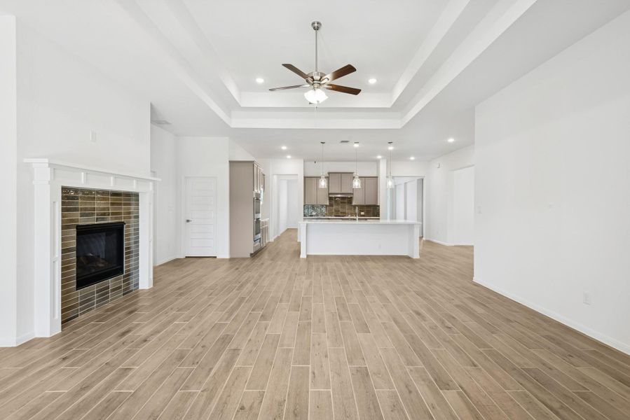 Open great room (*Photo not of actual home and used for illustration purposes only.)