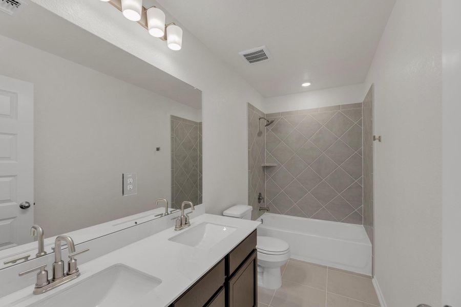 Furnished interior view inside a new home in Salerno - Hallmark Collection, Round Rock (Image 7). Furnished interior view inside a new home in Salerno - Hallmark Collection, Round Rock (Image 7).