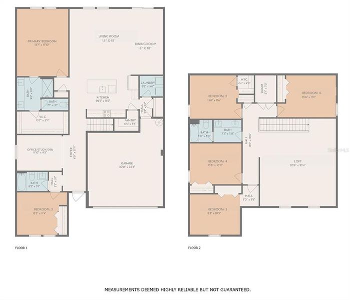 2D floor plan layout of this home in , Lakeland, FL (Image 3).