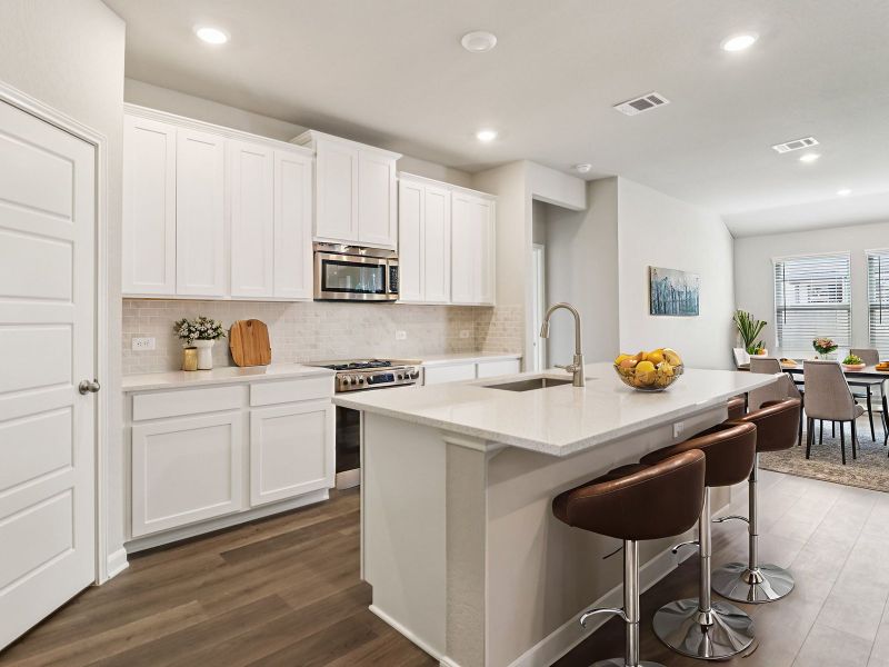 Furnished interior view inside a new home in Kallison Ranch, San Antonio (Image 6).
