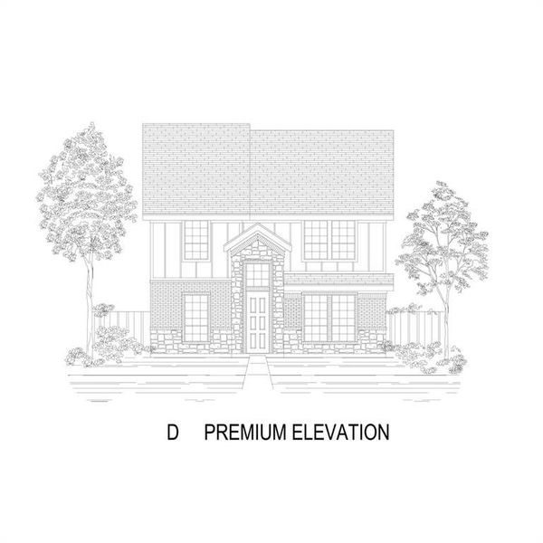 Exterior rendering of this home design in Summit Parks, DeSoto, TX (Image 1). Exterior rendering of this home design in Summit Parks, DeSoto, TX (Image 1).