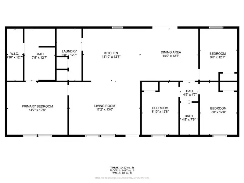 2D floor plan layout of this home in , Azle, TX (Image 3).