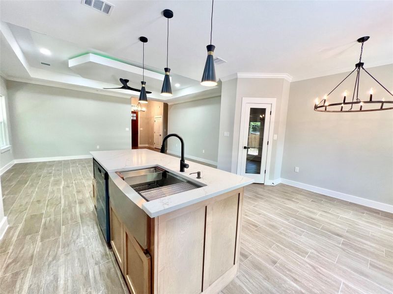 Furnished interior view inside a new home in , Santa Fe (Image 11).