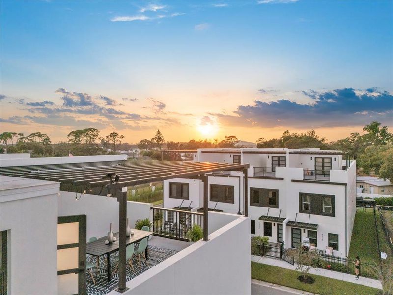 Exterior details and patio area of a home in , Pinellas Park (Image 22).