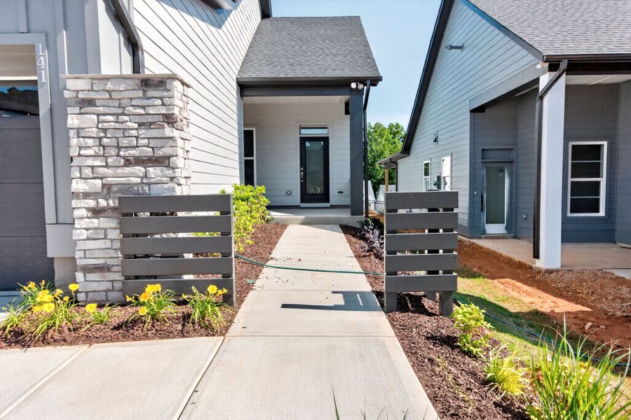 Exterior details and patio area of a home in Encore at Chatham Park – Villa Series, Pittsboro (Image 25).