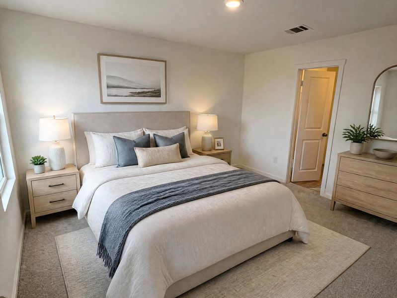 Furnished interior view inside a new home in Sapphire Grove, San Antonio (Image 12).
