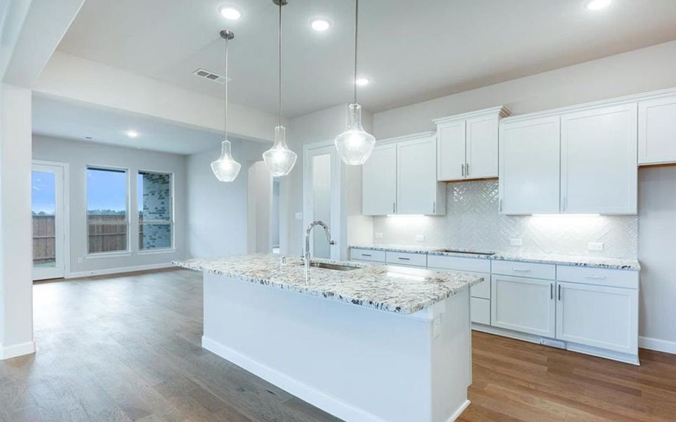 Representative furnished interior of a home built from the Santa Barbara by CastleRock Communities in Solterra, Mesquite (Image 7).