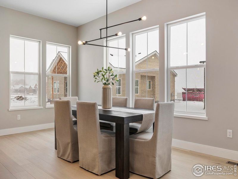 Dining area with plenty of natural light