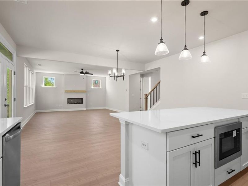 Furnished interior view inside a new home in Melody Lakeside Estates, Buford (Image 6).