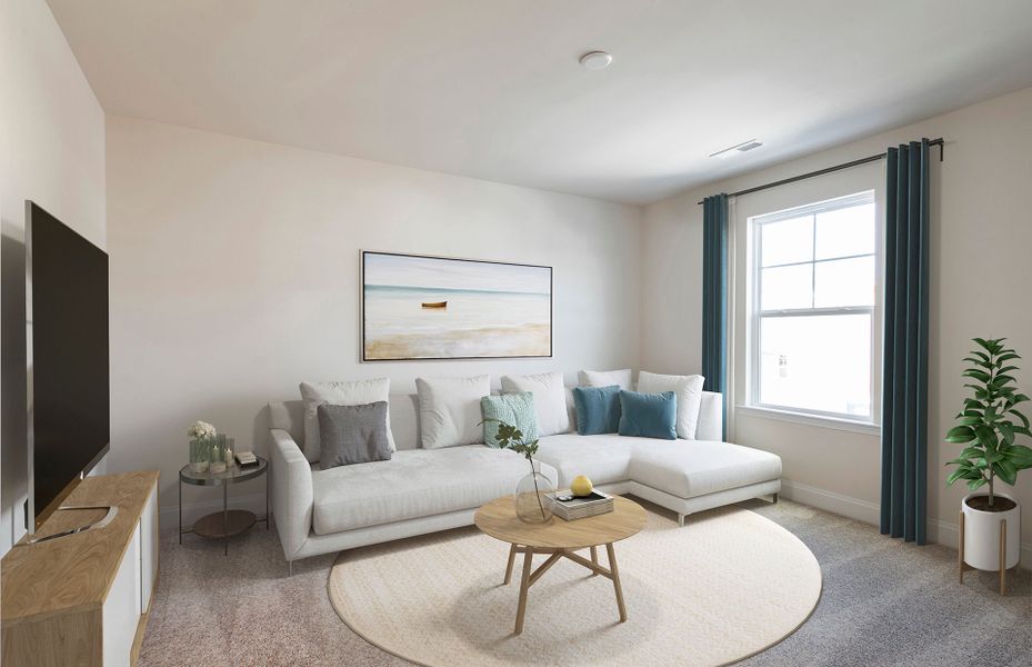 Furnished interior view inside a new home in Hamlet at Carothers Crossing, La Vergne (Image 4).