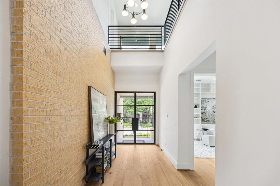 Wide entrance hall perfect for entertaining and mud room opposite/not shown